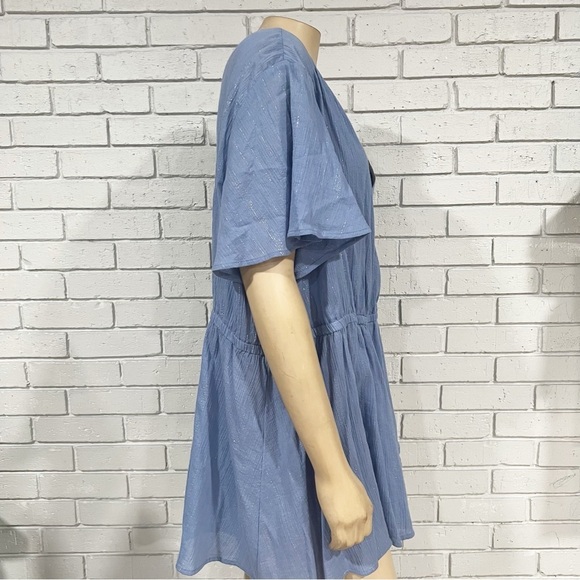 Lane Bryant Faux Wrap Flutter Top - Picture 7 of 9